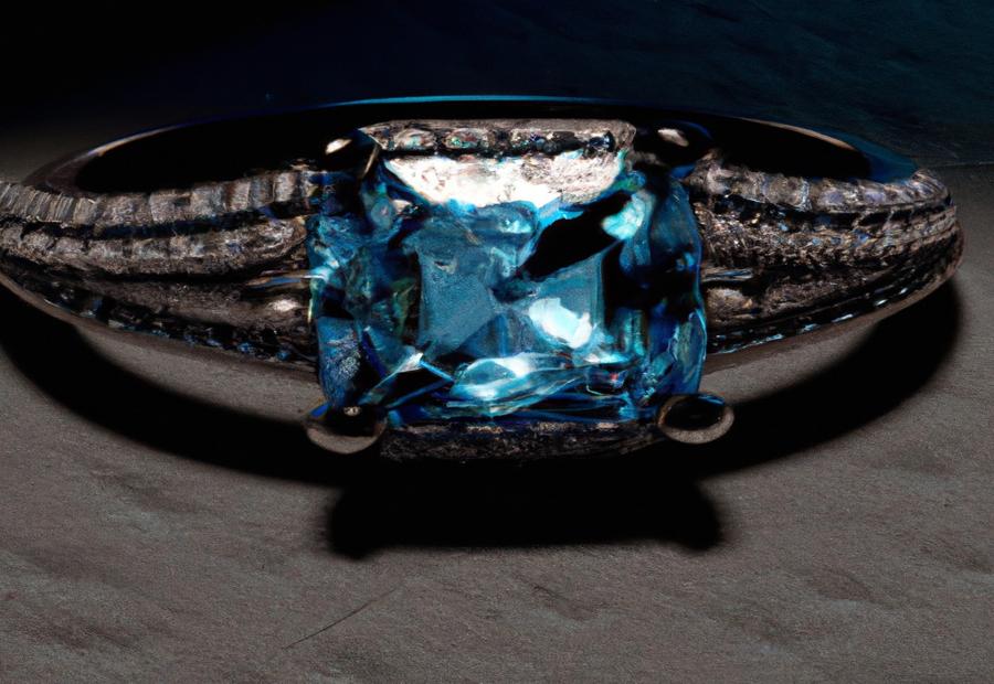 Natural Blue Diamond Engagement Rings 