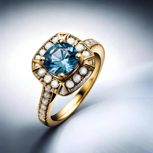 How to choose a blue diamond ring that matches an engagement ring