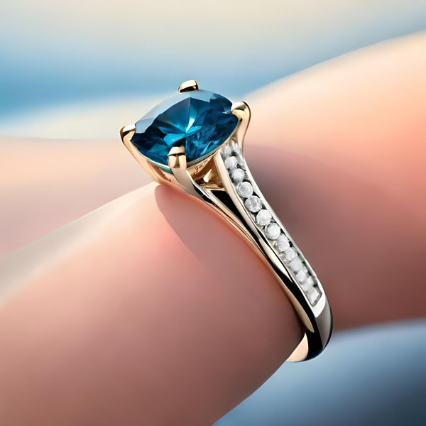 How to style a blue diamond ring for different occasions