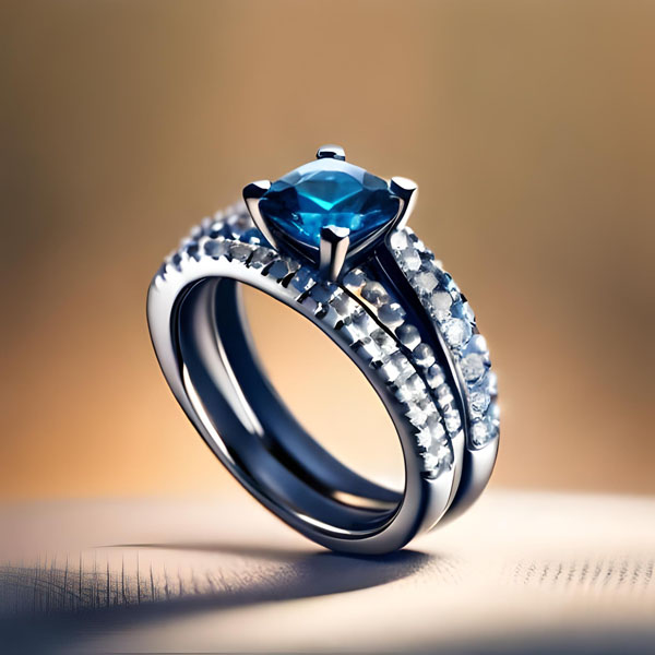 What are black blue diamond rings and how do they compare to traditional ones